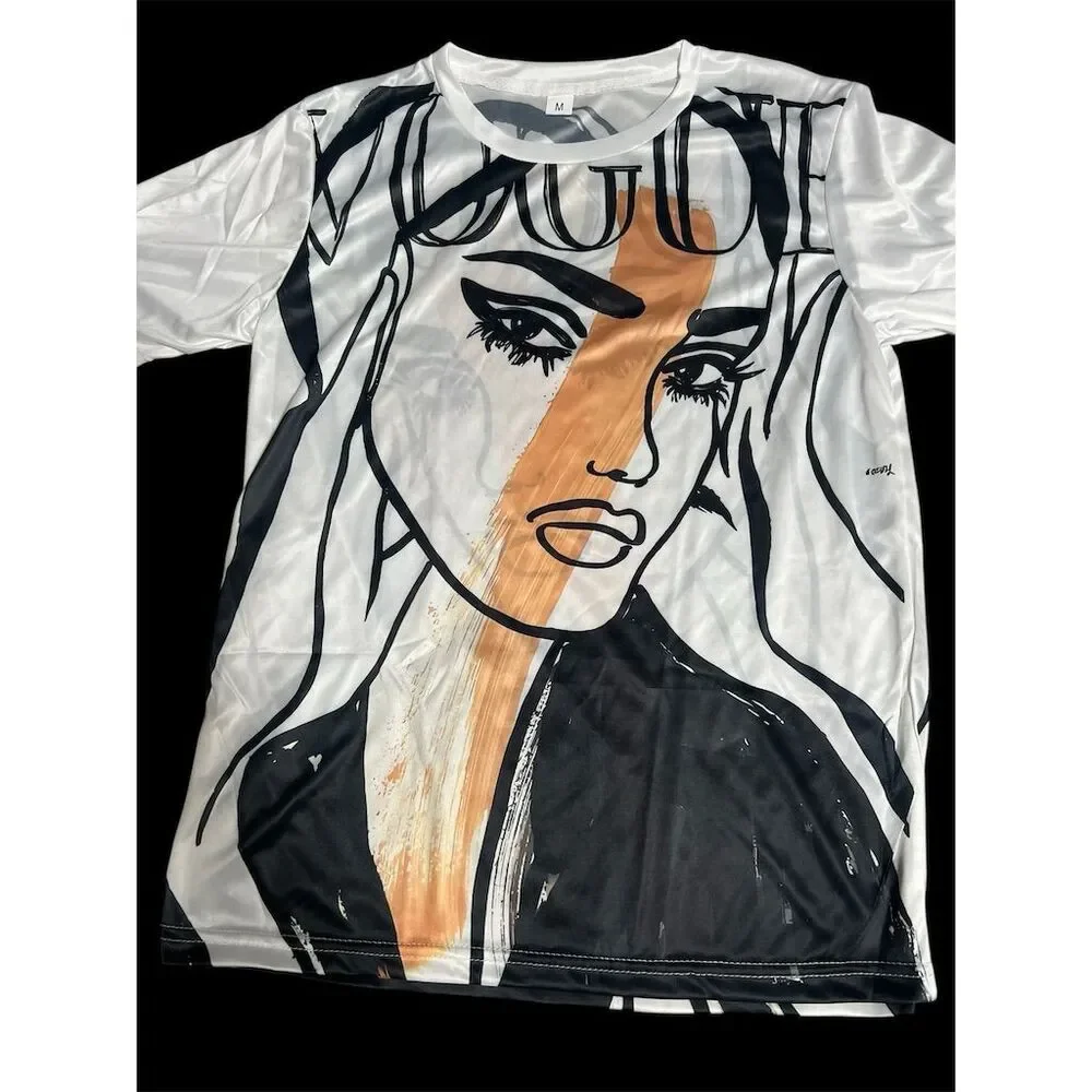 Vogue Graphic Art T-Shirt M Fashion Tee - Picture 3 of 5